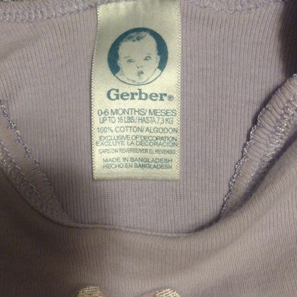 Gerber Lavender Baby Outfit​​ - Picture 3 of 5